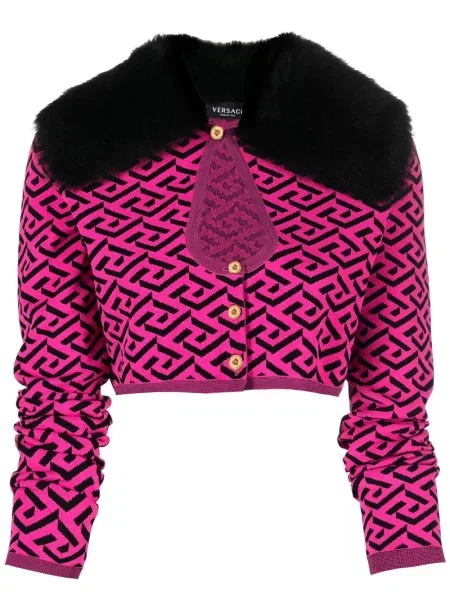 Cropp cardigan Versace cu broderie negru