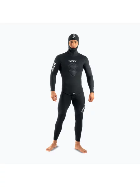 Costum de scufundări pentru bărbați SEAC Royal 7 mm Long John+Jacket black negru