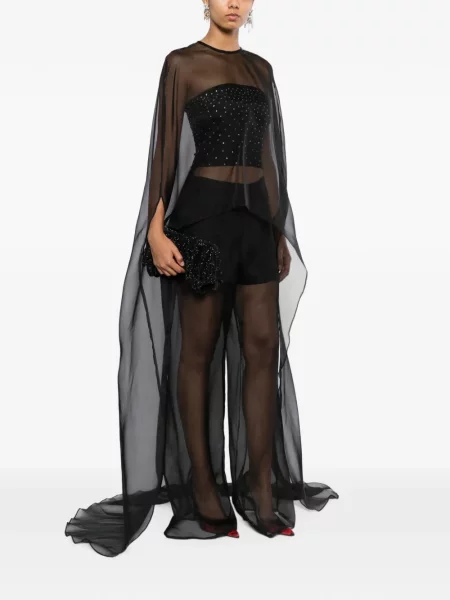 Geacă Isabel Sanchis din organza negru