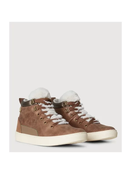Sneakersy Napapijri brązowe