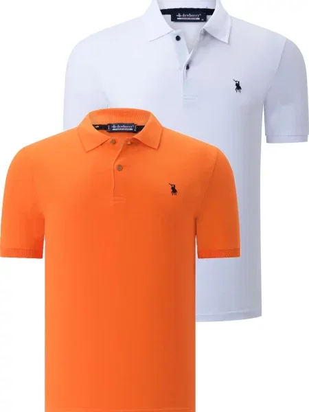 Tricou polo Dewberry alb