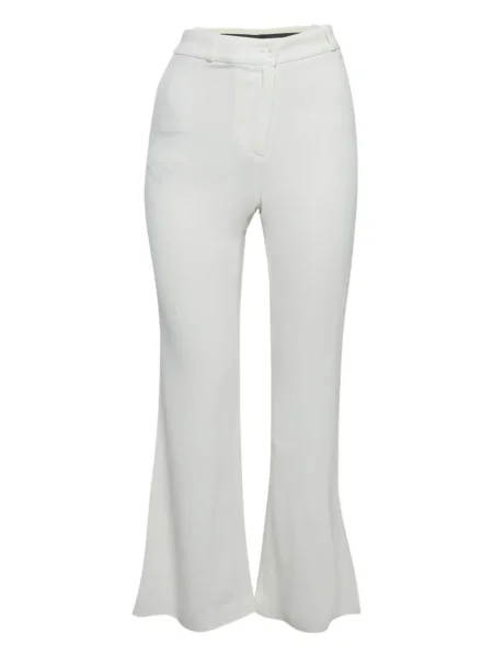 Pantaloni Roberto Cavalli din crep alb