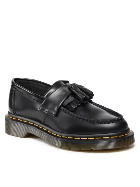 Dr. Martens Adrian Smooth Leather Tassel Loafers Kobiety Obuwie Dr. Martens Size: 7 czarny