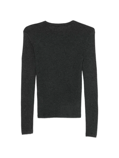 Lung tricou Lisa Yang tricotate gri