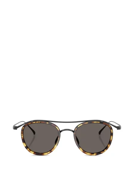 Ochelari de soare rotunzi Giorgio Armani maro