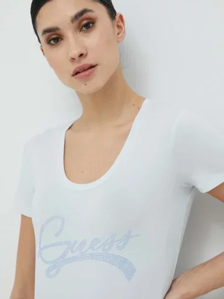 Тениска Guess синьо
