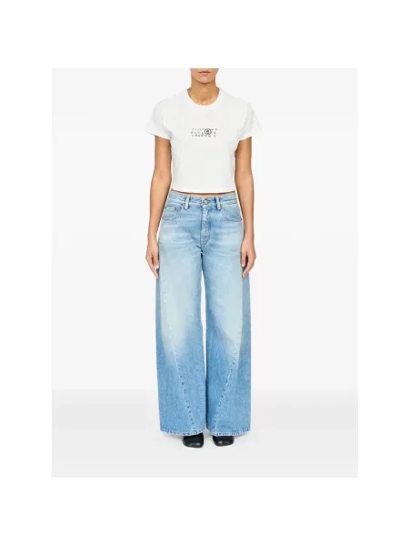 Spodnie Mm6 Maison Margiela niebieskie