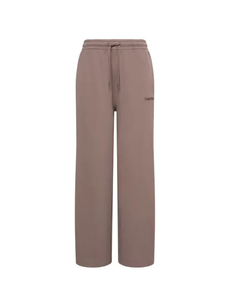 Pantaloni Calvin Klein alergare cu autograf cu cordon maro