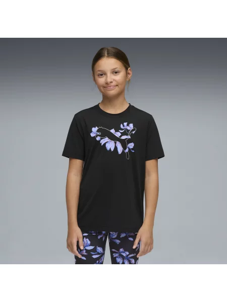 PUMA Młodzieżowa koszulka treningowa Essentials z logo i grafiką Akcesoria czarny
