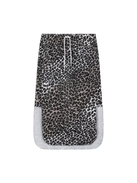 Spódnica midi 10days w panterkę do kolan bez fiszbin szara