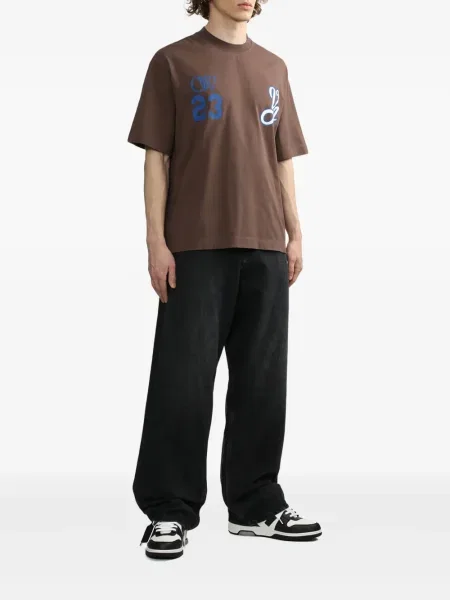 Дънки straight leg Off-white бяло