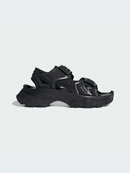 Кожаные босоножки Adidas черные