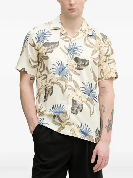 Scurt cămașă Lindbergh cu model floral cu imagine