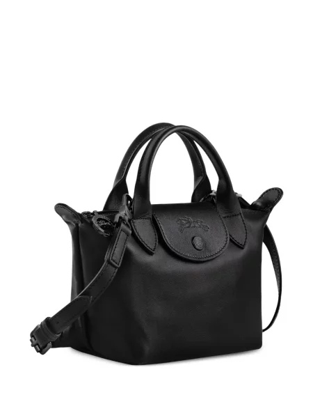 Geantă shopper Longchamp din piele negru