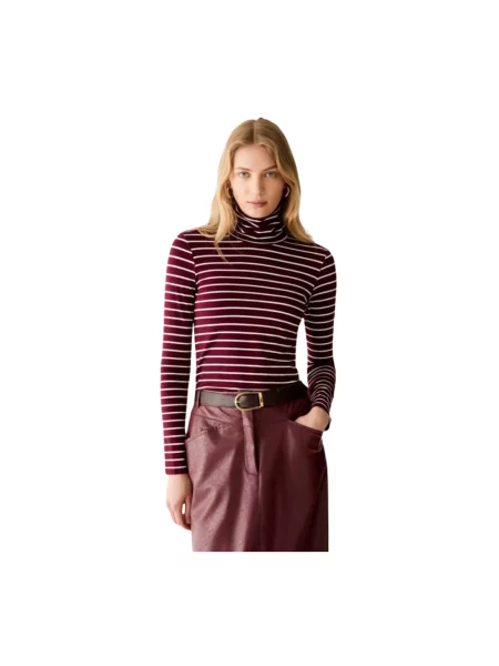 Sweter z golfem Pennyblack do golfa czerwony