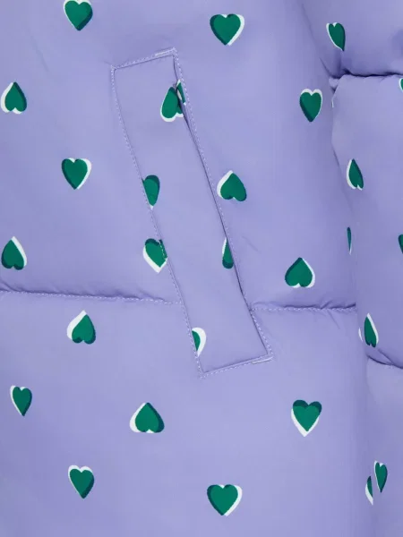 Petit Bateau Kurtka Pikowana lila biała