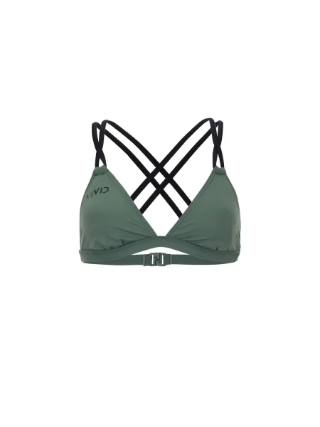 VIVID Sutien costum de baie verde închis negru