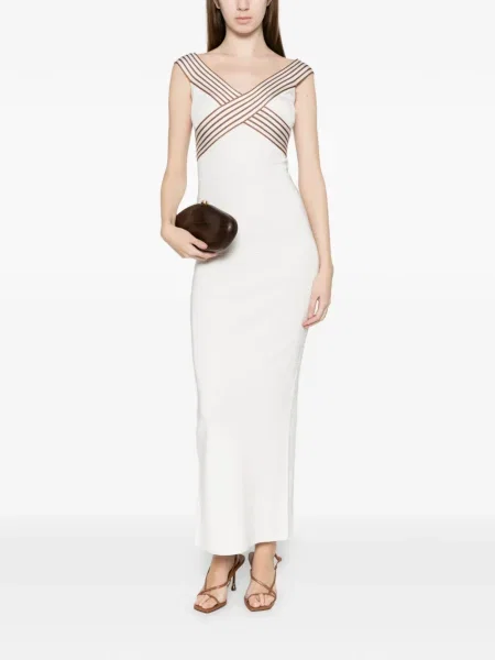 Ριγέ κοστούμι φόρεμα Elisabetta Franchi
