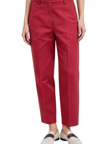 Decupat pantaloni Brunello Cucinelli roșu