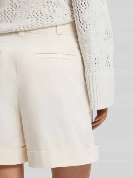 Szorty o kroju relaxed fit z mieszanki bawełny model TANESSA-D' Boss Orange białe