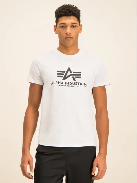 Alpha Industries Marškinėliai Basic balta