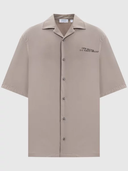 Сорочка з емблемою Type Arrow Off-white сіра
