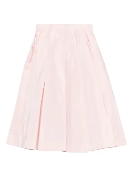 Fustă midi Prada până la genunchi roz
