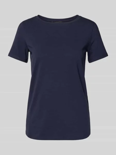 T-shirt o kroju slim fit z mieszanki bawełny model MULTIB' Weekend Max Mara granatowa