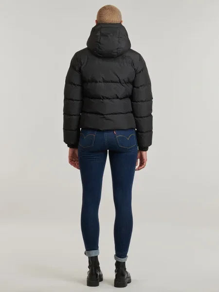Geacă Superdry cu glugă negru