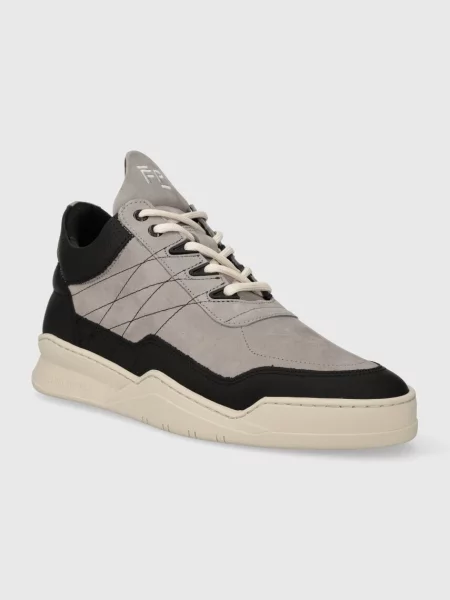 Kožené tenisky Filling Pieces Low Top Tweek sivá