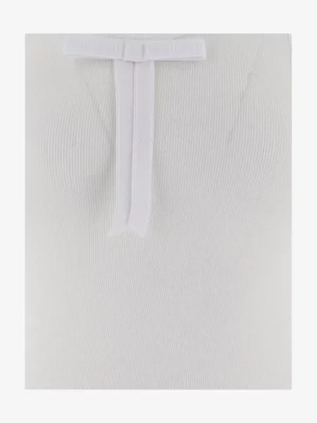 Top Alainpaul cu funde alb