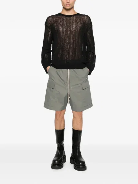 Pulover Ann Demeulemeester cu decolteu rotund negru