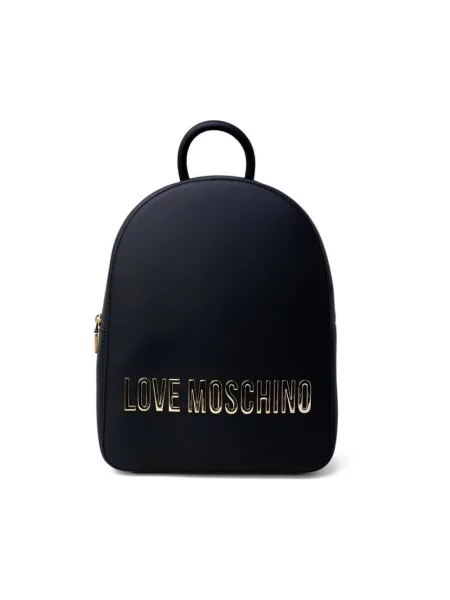 Lniany plecak Love Moschino czarny