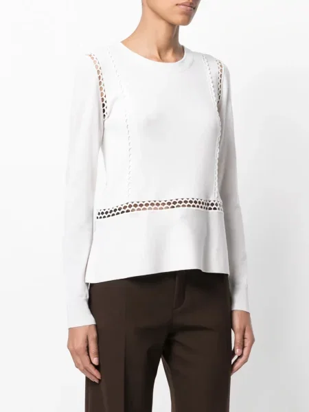 Top Chloé alb