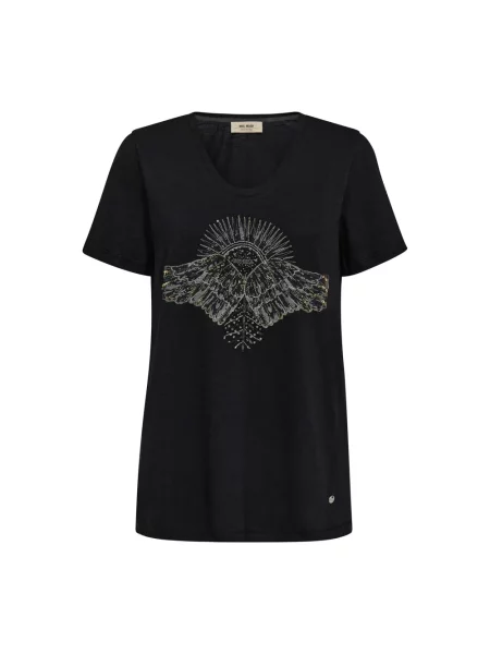 Koszulka Mos Mosh z cekinami czarna