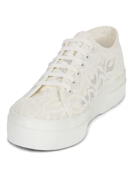 Pantofi Superga cu platformă alb