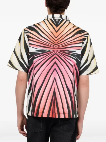 Scurt cămașă Roberto Cavalli cu imagine roz