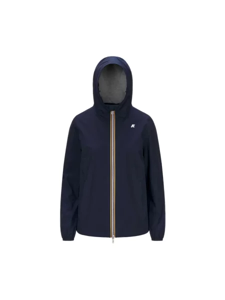 Kurtka K-way z dżerseju niebieska