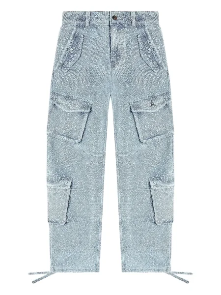 Pantaloni cargo Manière De Voir albastru