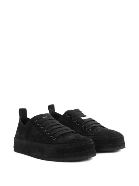 Sneakers Ann Demeulemeester με κορδόνια σουέντ μαύρο