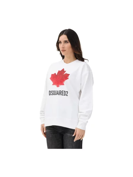 Bluza nierozpinana Dsquared2 biała