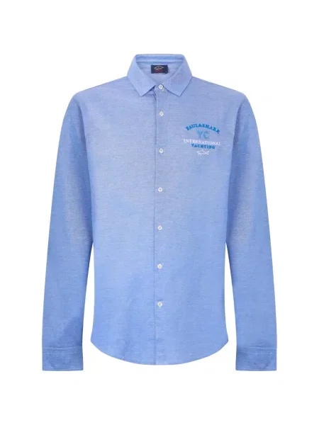 Cămașă Paul & Shark cu broderie albastru