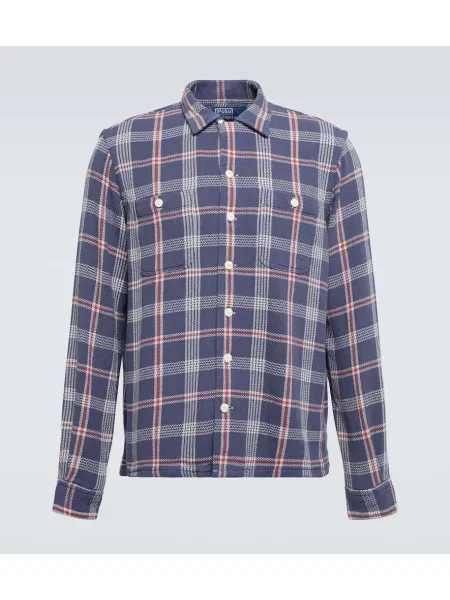 Srajca Polo Ralph Lauren s karirastim vzorcem modra