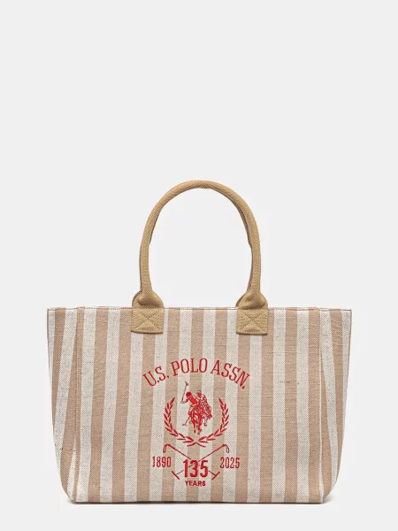 Чанта U.S. Polo Assn. Pool бежово