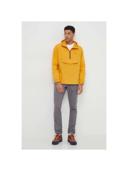 Kurtka Jack Wolfskin z kapturem żółta