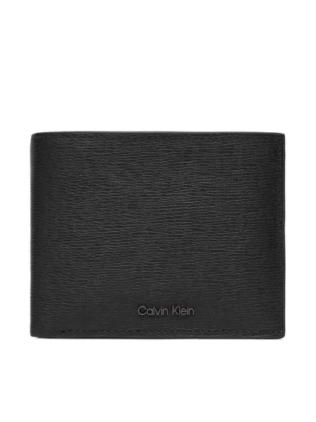 Calvin Klein De piele portofel + husă pentru carduri negru