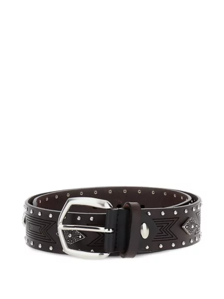 Kožni remen Bax Lab sa šiljcima smeđa