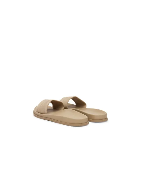 Šľapky Calvin Klein City Sandal Mule Webbing béžová