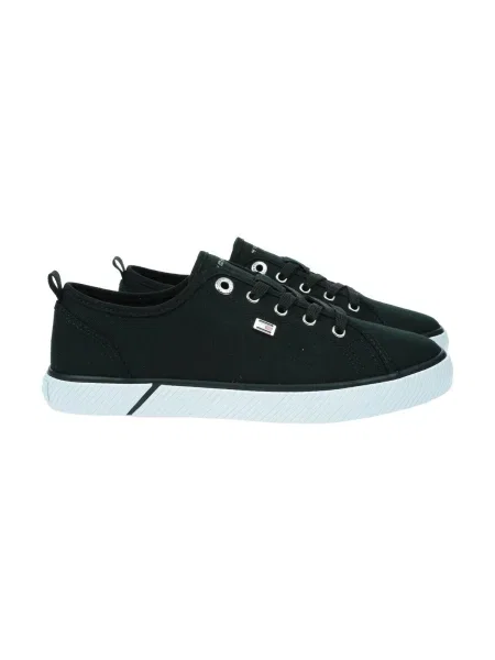Pantofi Tommy Hilfiger din canvas negru