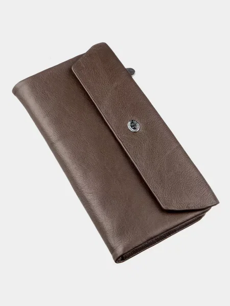ST Leather Accessories Гаманець Шкіра коричневий